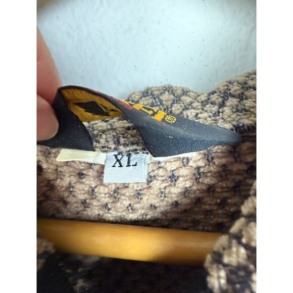 REI Quilted Vest Women's XL Brown Black Textured Full Zip Collar Pocket - Picture 4 of 6